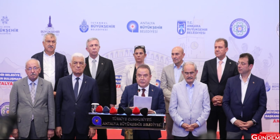 ON BİR BÜYÜKŞEHİR BELEDİYE BAŞKANINDAN ORTAK AÇIKLAMA İBB-ONBİR BELEDİYE BAŞKANI-